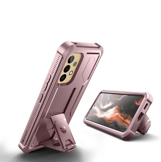 Бронированный чехол для Samsung Galaxy A53 5G, Dexnor Full Body, розовый rose gold