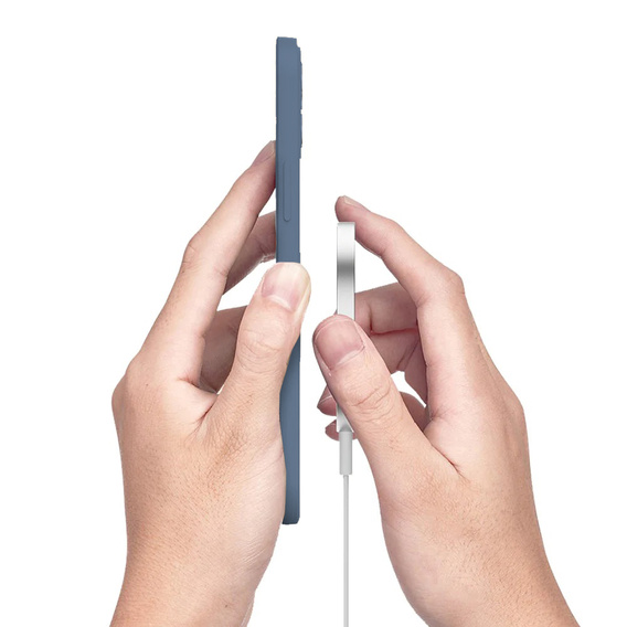 Чoхол Silicone до iPhone 11, MagSafe, Blue