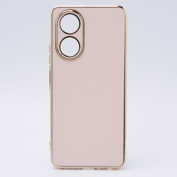Чехол для Oppo A58 4G, Glamour CamShield, розовый rose gold