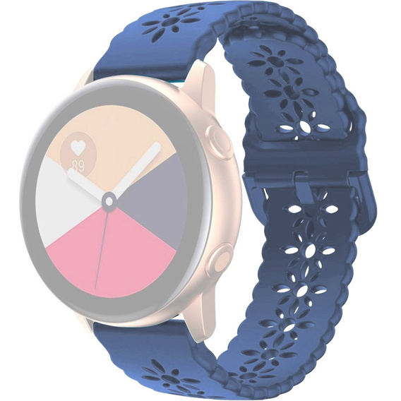 Силиконовый ремешок 22mm Soft Hollowed-out, Blue
