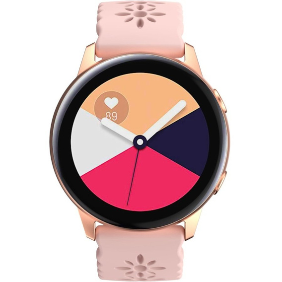 Силиконовый ремешок 20mm Soft Hollowed-out, Pink