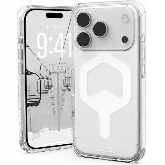 Чохол Urban Armor Gear для iPhone 17 Pro Max, Plyo MagSafe, Ice/White