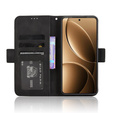 Откидной чехол для Xiaomi Poco F7 Pro, Card Slot, чёрный