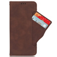 Откидной чехол для Xiaomi Redmi 13C / Poco C65, Card Slot, коричневый