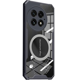 Чохол для OnePlus 13, з магнітною пластиною, прозорий / чорний