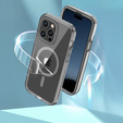 Чехол для iPhone 16 Pro, Shockproof Hybrid, с пленкой на экран, для MagSafe, серый