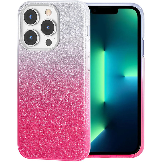 Чoхол Glitter Case до iPhone 13 Pro, Silver/Pink