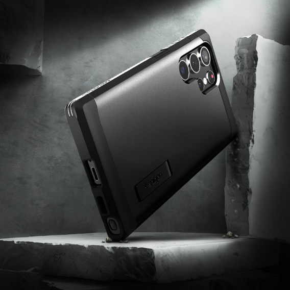 Чехол Spigen до Samsung Galaxy S22 Ultra, Tough Armor, чёрный