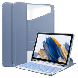 Чехол клавиатура для Samsung Galaxy Tab A9+, Rotary 360° Leather, фиолетовый