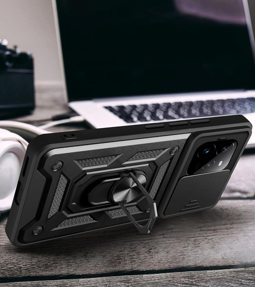 Чехол NOX Camera Slide Realme GT 7 Pro, CamShield Slide, чёрный