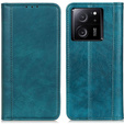 Чехол до Xiaomi 13T / 13T Pro, Wallet Litchi Leather, зелёный