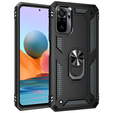 Бронированный Чехол до Xiaomi Redmi Note 10/10S, Nox Case Ring, чёрный