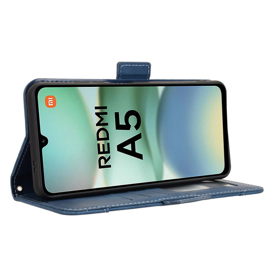 Футляр з клапаном для Xiaomi Redmi A5, Card Slot, темно-синій