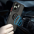 Чохол для Xiaomi Redmi 13C / Poco C65, Frosted Ring, чорний