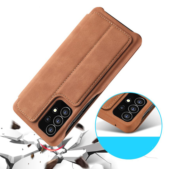 Откидной чехол для Samsung Galaxy A53 5G, LC.IMEEKE, коричневый