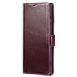 Откидной чехол для Samsung Galaxy S23 Ultra, ERBORD Waxy Wallet, красный