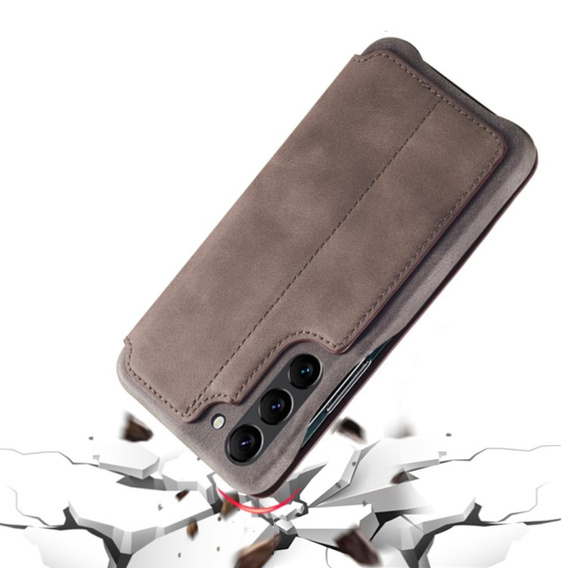 Чохол-книжка для Samsung Galaxy S23, ERBORD Retro, коричневий