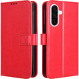 Откидной чехол для Samsung Galaxy A36, Crazy Horse Wallet, красный
