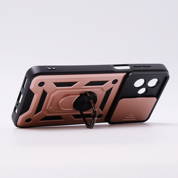 Чохол NOX Camera Slide Motorola Moto G54 5G, CamShield Slide, рожевий rose gold