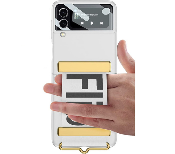 Оригінальний чохол від Samsung Galaxy Z Flip3, Silicone Strap Cover, Silver