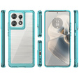 Чехол до Motorola Edge 50 Pro, Fusion Hybrid, прозрачный / синий