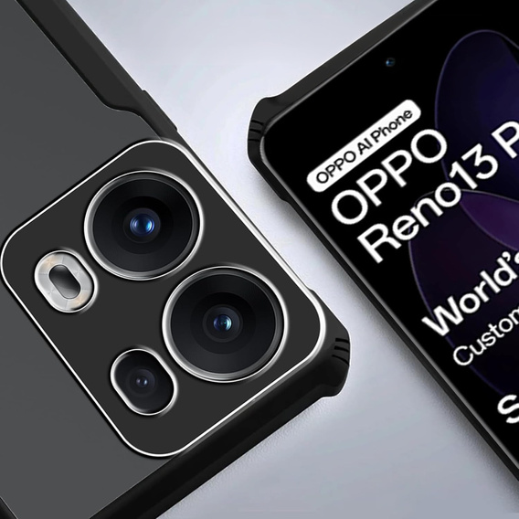 Чoхол до Oppo Reno 13 Pro, AntiDrop Hybrid, чорний