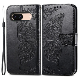 Чохол-книжка для Google Pixel 8A, Butterfly, чорний