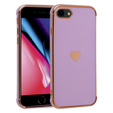 Чoхол до iPhone 7/8/SE 2020/SE 2022, Electro heart, фіолетовий