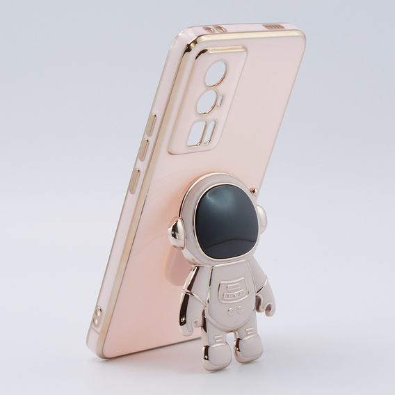 Чoхол до Xiaomi Poco F5 Pro, Astronaut, рожевий