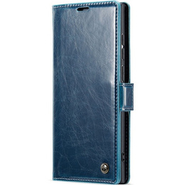 Флип-кейс CASEME для Samsung Galaxy S22 Ultra, Waxy Textured, синий