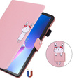 Чехол для Lenovo Tab M10 Plus 10.6 Gen 3, с клапаном, animal, розовый