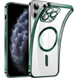 Чохол для iPhone 11 Pro, Electro MagSafe, зелений + Скло на екран
