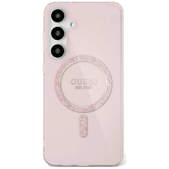 Чехол GUESS IML Glitter Circle для Samsung Galaxy S25