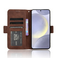 Откидной чехол для Samsung Galaxy S25 FE, Card Slot, коричневый