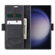 Чехол для Samsung Galaxy S23 Ultra, ERBORD Vintage, бумажник с клапаном, чёрный