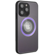 Чехол до MagSafe до iPhone 14 Pro Max, Hole for Apple Logo, фиолетовый