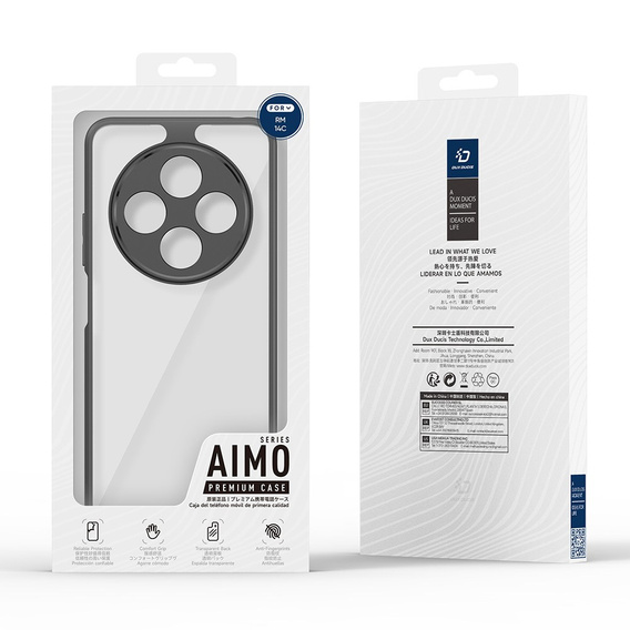 Чехол DuxDucis для Xiaomi Redmi 14C / Xiaomi Poco C75, Aimo case, прозрачный / черный