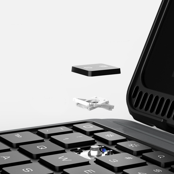 Чехол + клавиатура iPad 7/8/9 10.2 2019 / 2020 / 2021, NILLKIN Bumper Pen Slot, чёрный