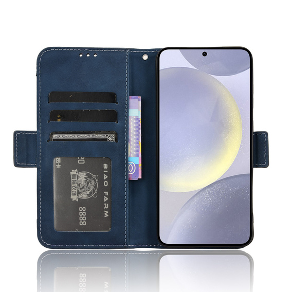 Футляр з клапаном для Samsung Galaxy S25 FE, Card Slot, темно-синій