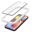 Загартоване скло з монтажною рамкою SPIGEN Alm Glass FC iPhone 13 / 13 Pro, Black