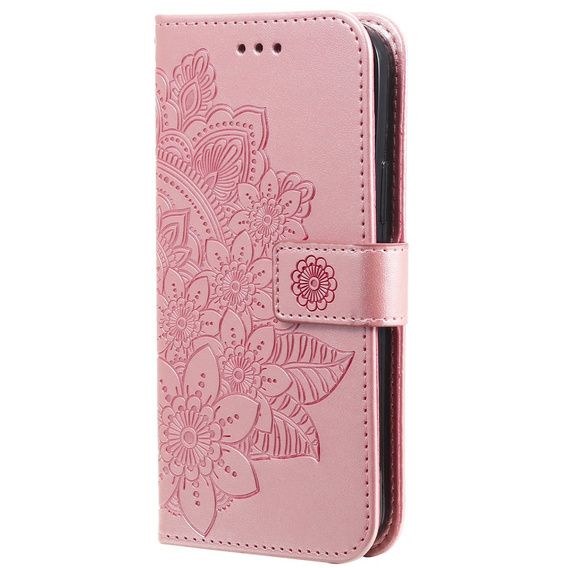 Чохол-книжка для Realme C67, Mandala, рожевий rose gold