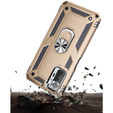 Броньований Чoхол до Xiaomi Redmi Note 10 Pro, Nox Case Ring, золотий