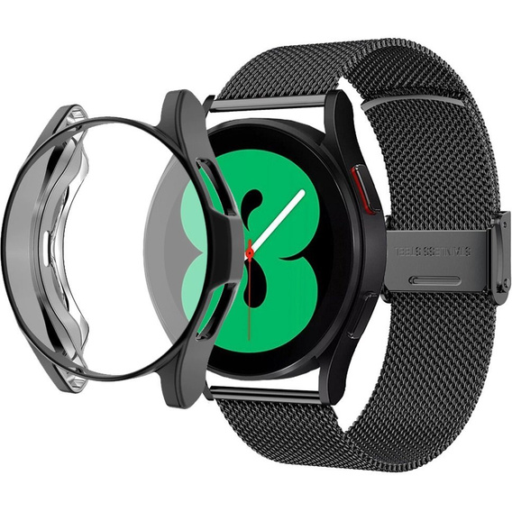 Металический браслет с чехлом для часов Samsung Galaxy Watch 4 40mm, Black