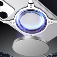Чохол для Samsung Galaxy S25 Ultra, Kickstand Bumper, з кришкою об'єктива, для MagSafe, сріблястий
