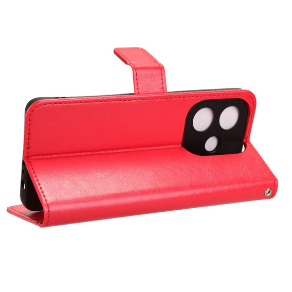 Откидной чехол для Oppo A40 / Oppo A40m, Crazy Horse Wallet, красный