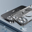 Чохол для iPhone 13 Pro, Electro MagSafe, чорний + Скло на екран
