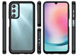Чехол до Samsung Galaxy A25 5G, Fusion Hybrid, прозрачный / черный + 9H стекло