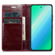 Чохол-книжка для Samsung Galaxy S23, ERBORD Waxy Wallet, червоний