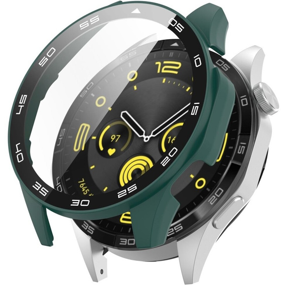 Чехол 2 в 1 + закаленное стекло для Huawei Watch GT 4 46mm, зелёный