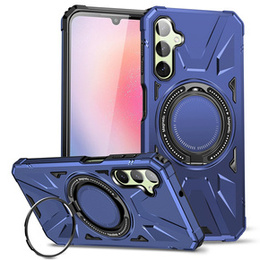 Чохол для Samsung Galaxy A54 5G, броньований з підставкою та ручкою, темно-синій